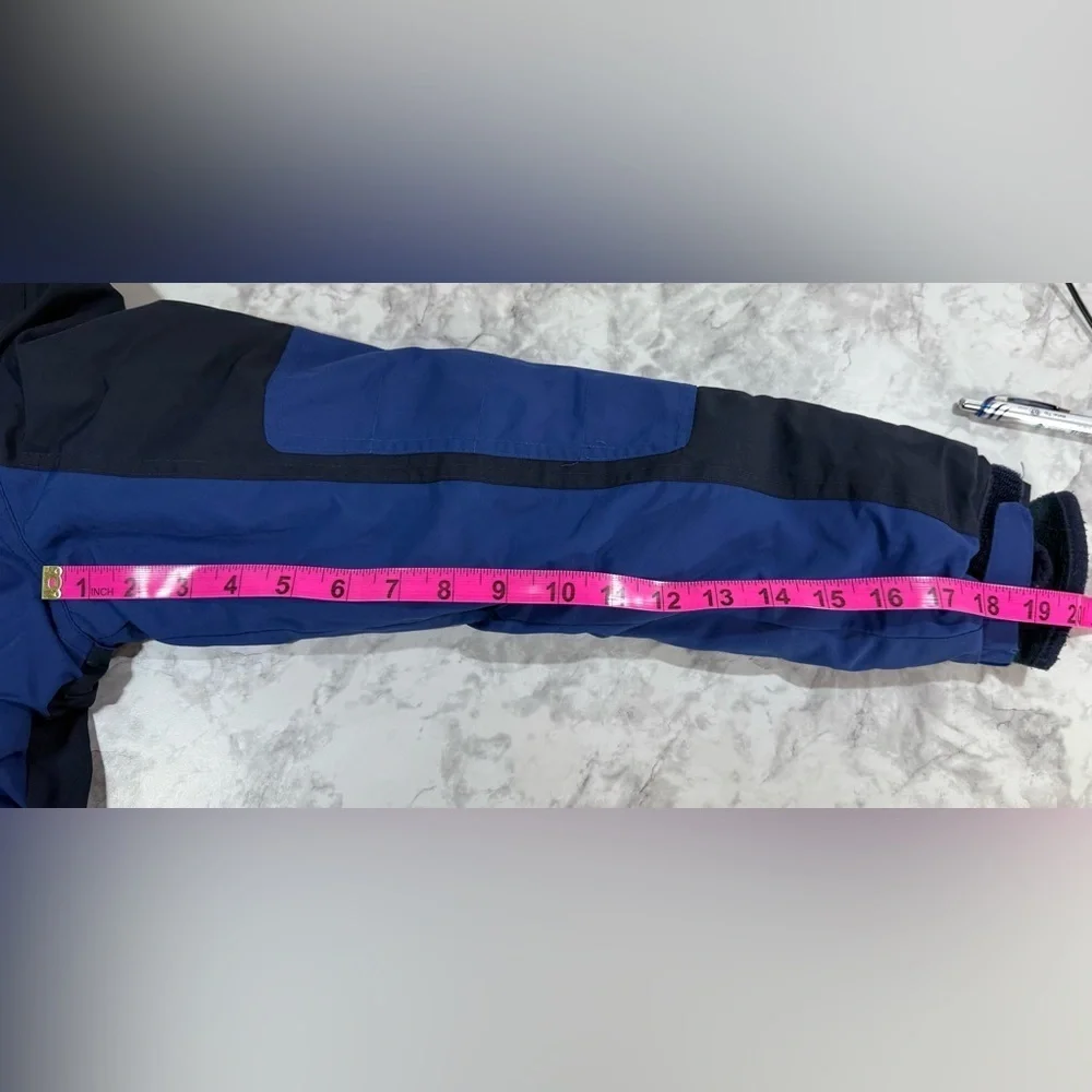 Lands' End Grow a Longs  Two-Tone Blue winter Jacket sz 14-16